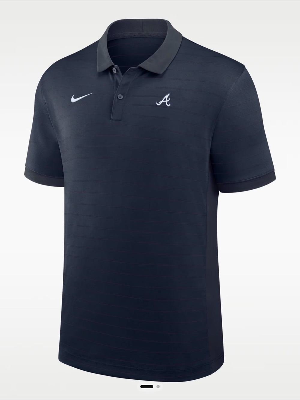 Nike Men's Dark Navy Polo with White Accents